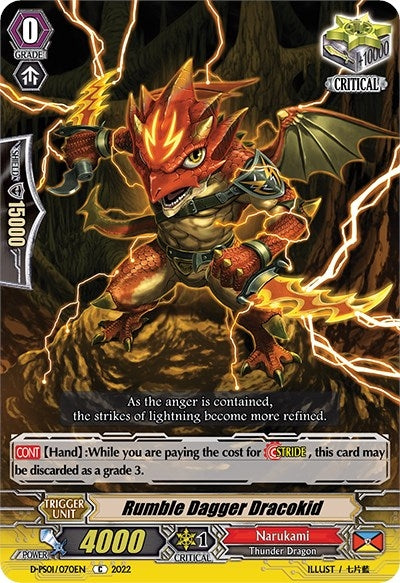 Image for Rumble Dagger Dracokid (D-PS01: P Clan Collection 2022) (D-PS01/070EN) - Cardfight Vanguard