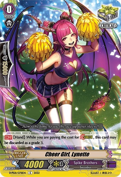 Image for Cheer Girl, Lynette (D-PS01: P Clan Collection 2022) (D-PS01/078EN) - Cardfight Vanguard