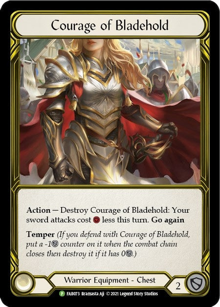 Image for Courage of Bladehold (Golden) - FAB073 (Flesh and Blood: Promo Cards) (FAB073) - Flesh and Blood TCG