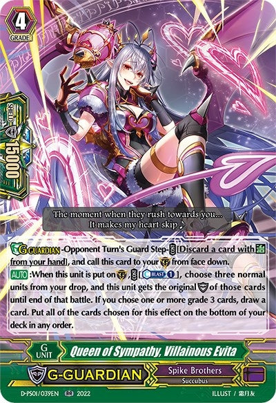 Image for Queen of Sympathy, Villainous Evita (D-PS01: P Clan Collection 2022) (D-PS01/039EN) - Cardfight Vanguard