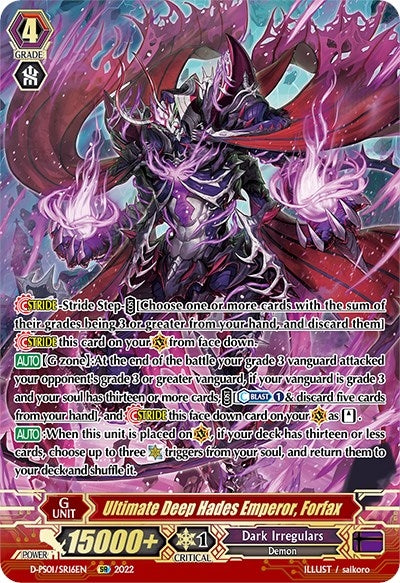 Image for Ultimate Deep Hades Emperor, Forfax (SR) (D-PS01: P Clan Collection 2022) (D-PS01/SR16EN) - Cardfight Vanguard