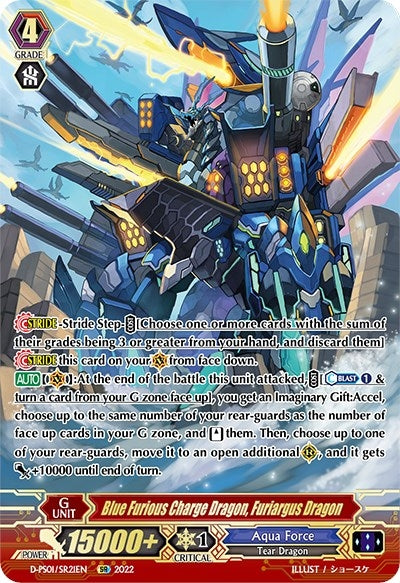 Image for Blue Furious Charge Dragon, Furiargus Dragon (SR) (D-PS01: P Clan Collection 2022) (D-PS01/SR21EN) - Cardfight Vanguard