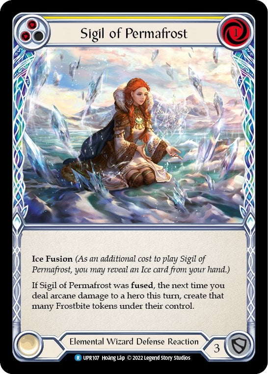 Image for Sigil of Permafrost (Yellow) (Uprising) (UPR107) - Flesh and Blood TCG