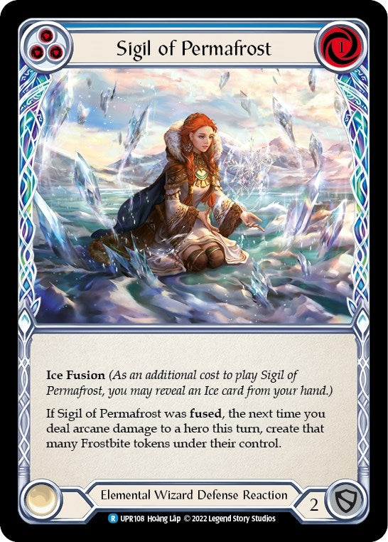 Image for Sigil of Permafrost (Blue) (Uprising) (UPR108) - Flesh and Blood TCG