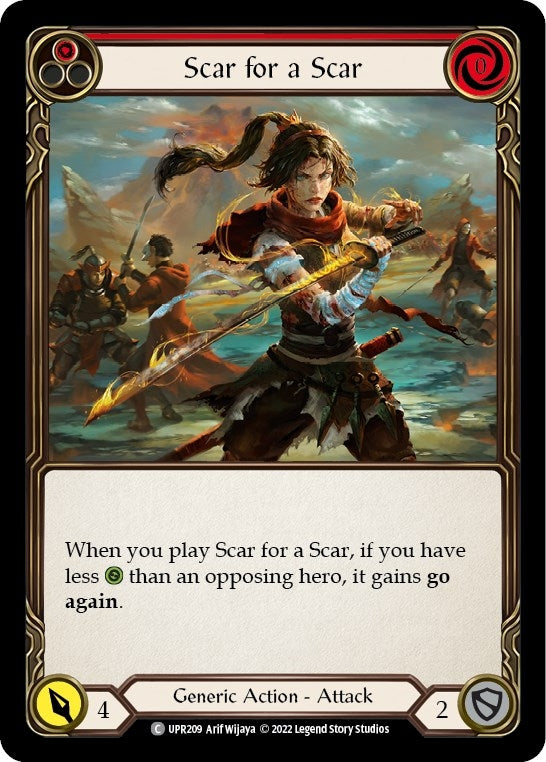 Image for Scar for a Scar (Red) (Uprising) (UPR209) - Flesh and Blood TCG