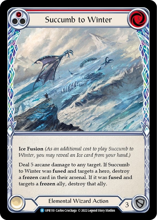 Image for Succumb to Winter (Red) (Uprising) (UPR110) - Flesh and Blood TCG