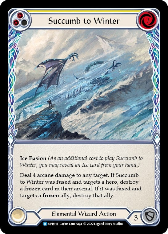 Image for Succumb to Winter (Yellow) (Uprising) (UPR111) - Flesh and Blood TCG