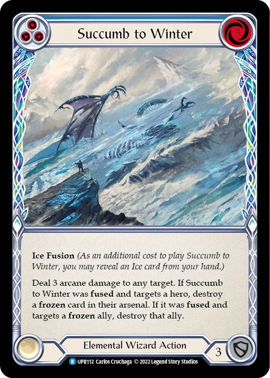 Image for Succumb to Winter (Blue) (Uprising) (UPR112) - Flesh and Blood TCG