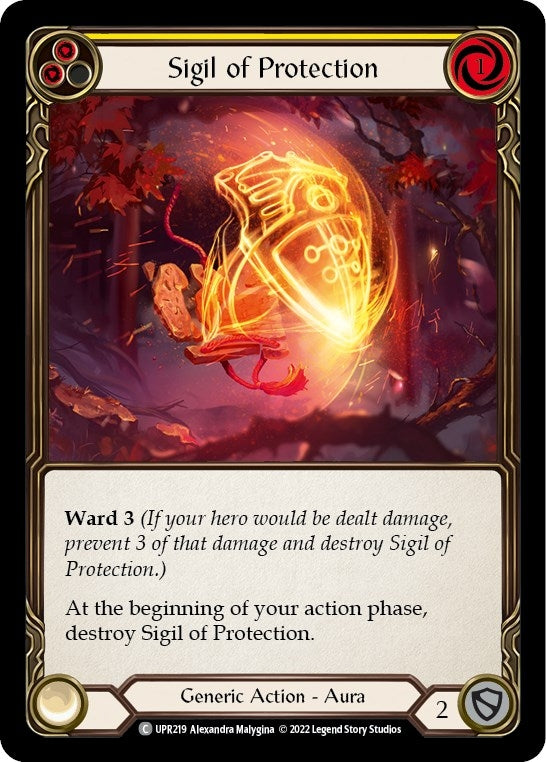 Image for Sigil of Protection (Yellow) (Uprising) (UPR219) - Flesh and Blood TCG