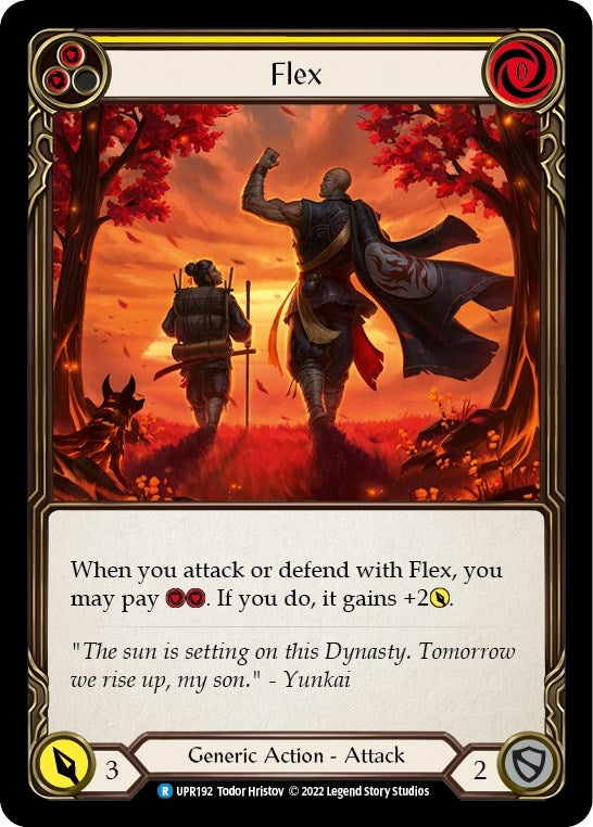 Image for Flex (Yellow) (Uprising) (UPR192) - Flesh and Blood TCG