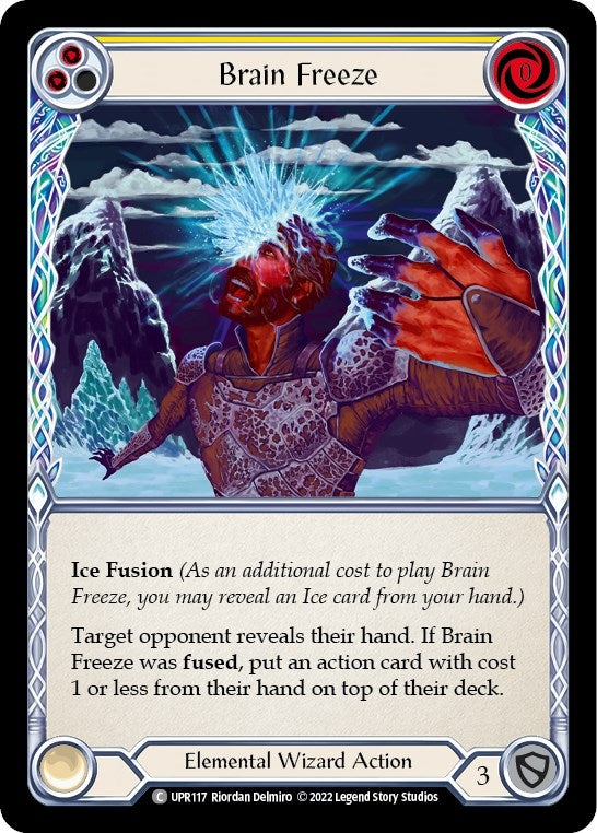 Image for Brain Freeze (Yellow) (Uprising) (UPR117) - Flesh and Blood TCG