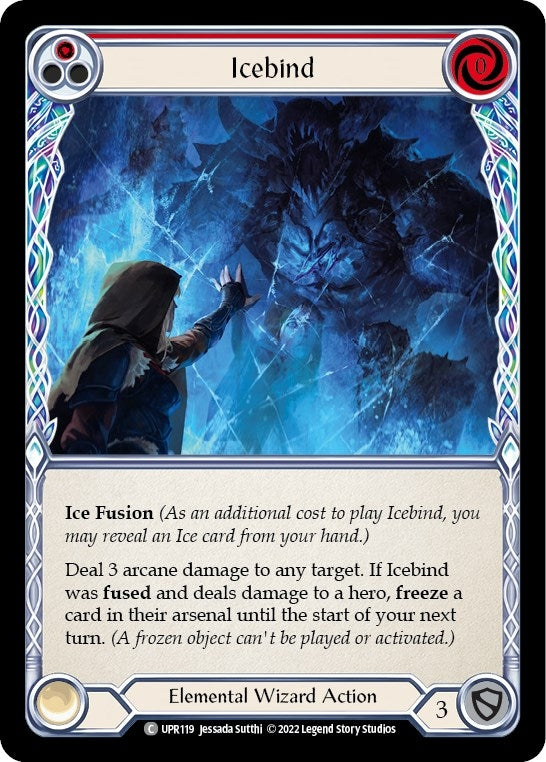 Image for Icebind (Red) (Uprising) (UPR119) - Flesh and Blood TCG