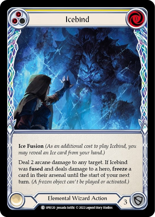 Image for Icebind (Yellow) (Uprising) (UPR120) - Flesh and Blood TCG