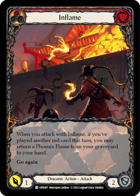 Image for Inflame (Extended Art) (Uprising) (UPR097) - Flesh and Blood TCG