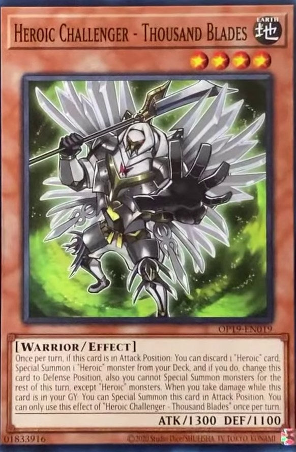 Image for Heroic Challenger - Thousand Blades (OTS Tournament Pack 19) (OP19-EN019) - YuGiOh