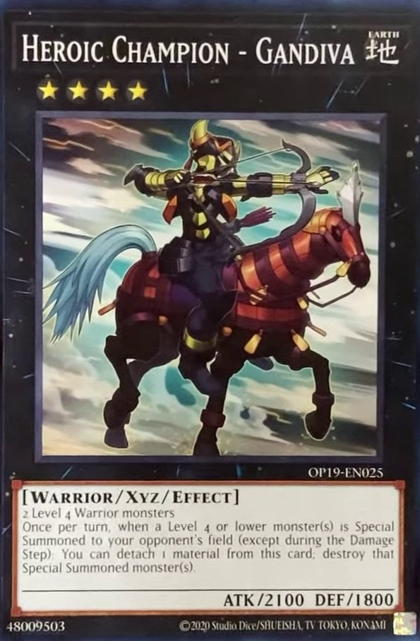 Image for Heroic Champion - Gandiva (OTS Tournament Pack 19) (OP19-EN025) - YuGiOh