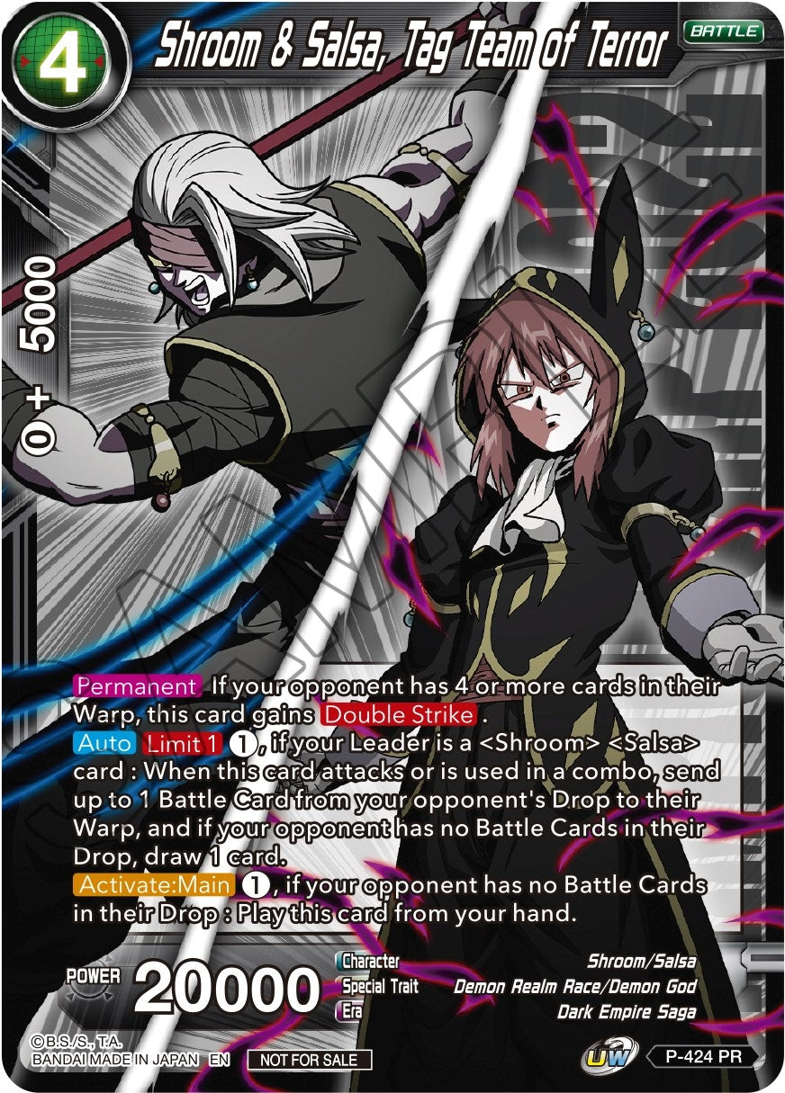 Image for Shroom & Salsa, Tag Team of Terror (Championship Pack 2022 Vol.2) (Promotion Cards) (P-424) - Dragon Ball Super: Masters