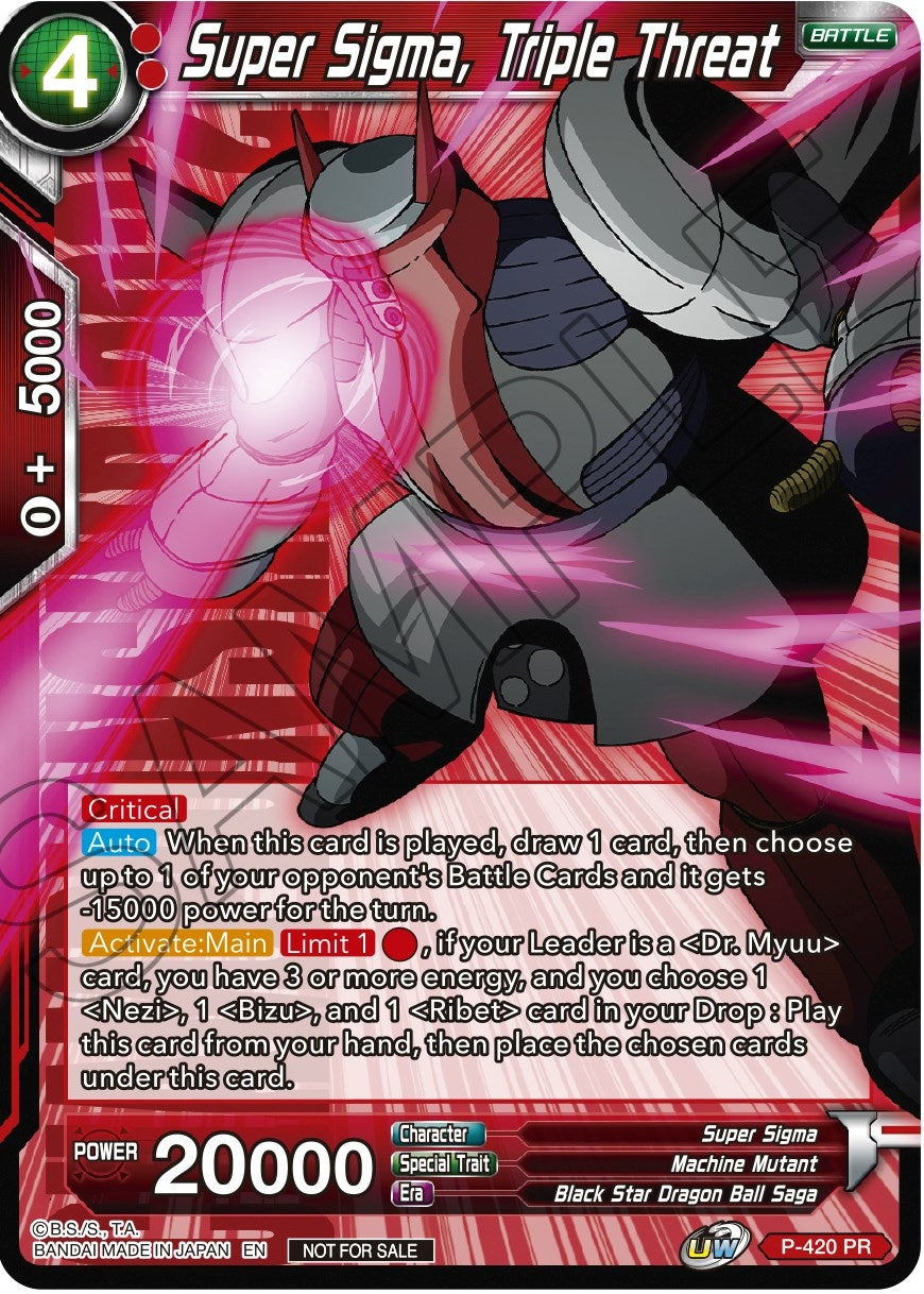 Image for Super Sigma, Triple Threat (Championship Pack 2022 Vol.2) (Promotion Cards) (P-420) - Dragon Ball Super: Masters