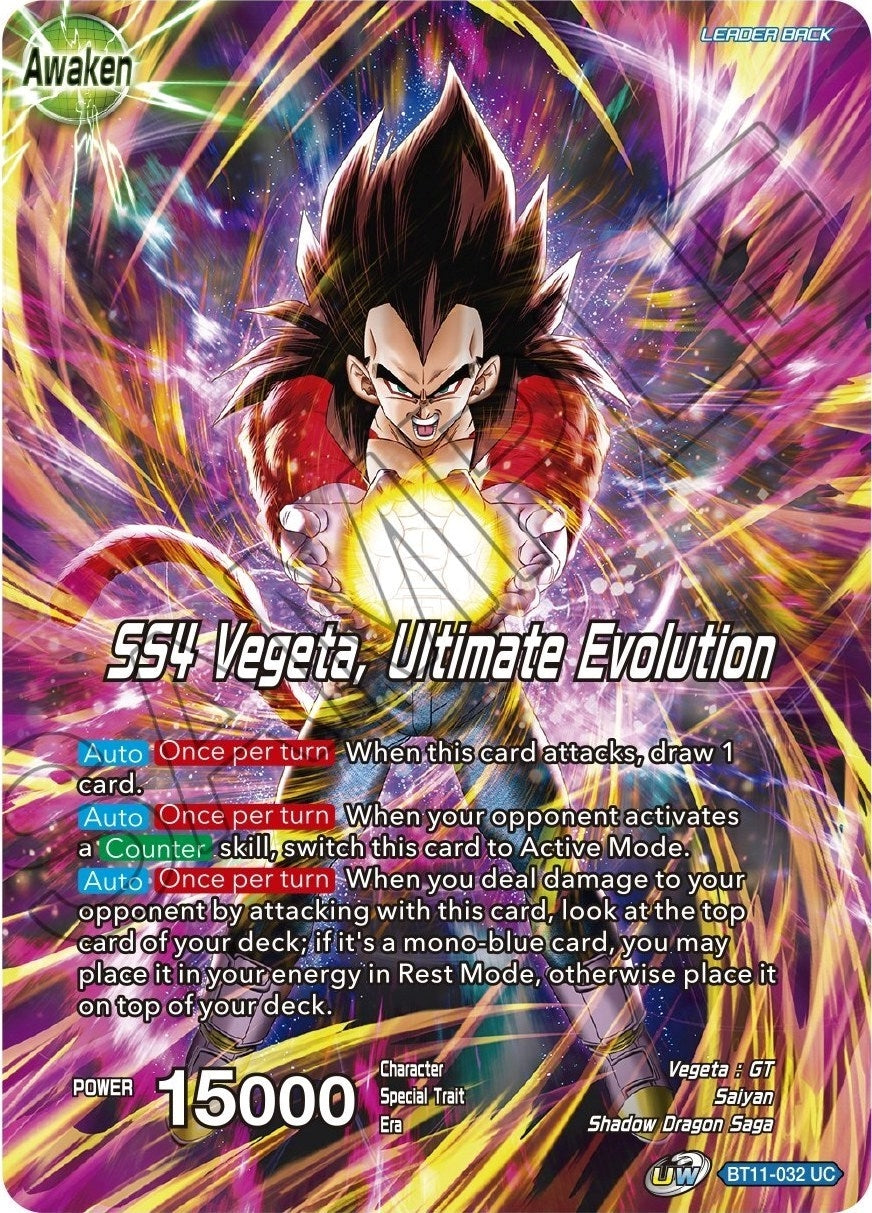 Image for Vegeta // SS4 Vegeta, Ultimate Evolution (Theme Selection: History of Vegeta) (BT11-032) - Dragon Ball Super: Masters