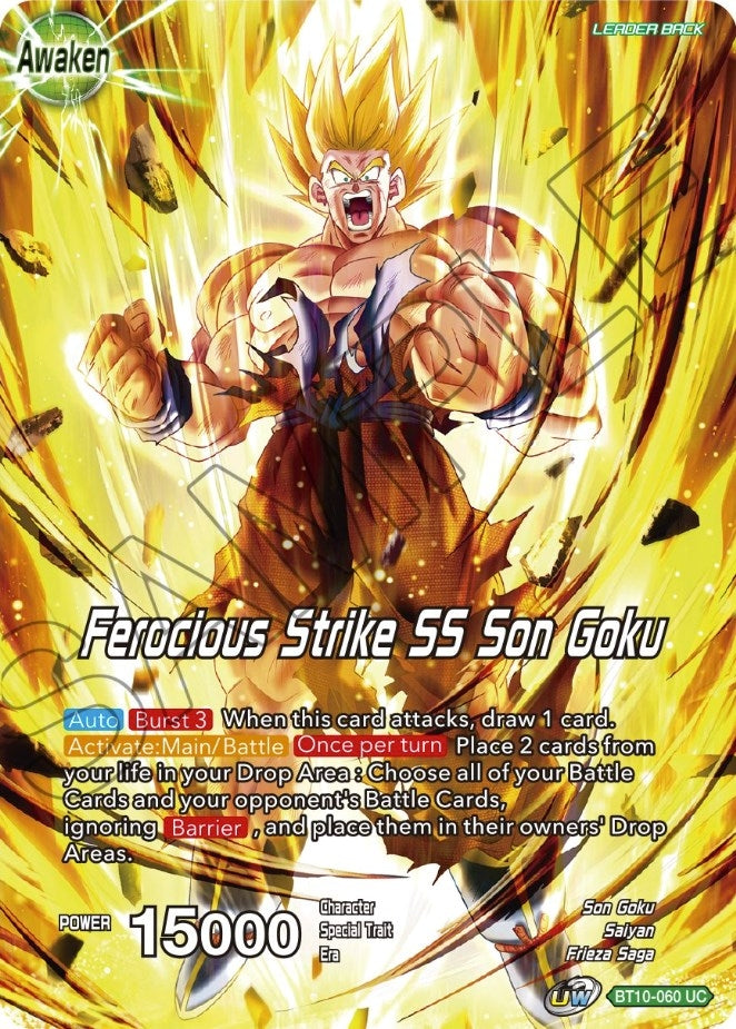 Image for Son Goku // Ferocious Strike SS Son Goku (Theme Selection: History of Son Goku) (BT10-060) - Dragon Ball Super: Masters