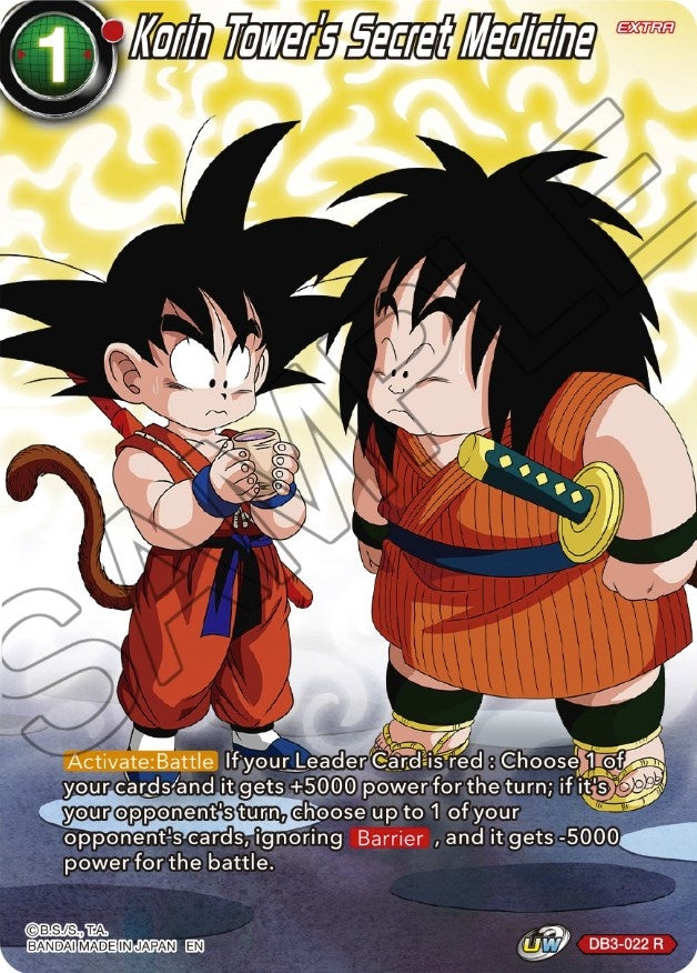 Image for Korin Tower's Secret Medicine (Theme Selection: History of Son Goku) (DB3-022) - Dragon Ball Super: Masters