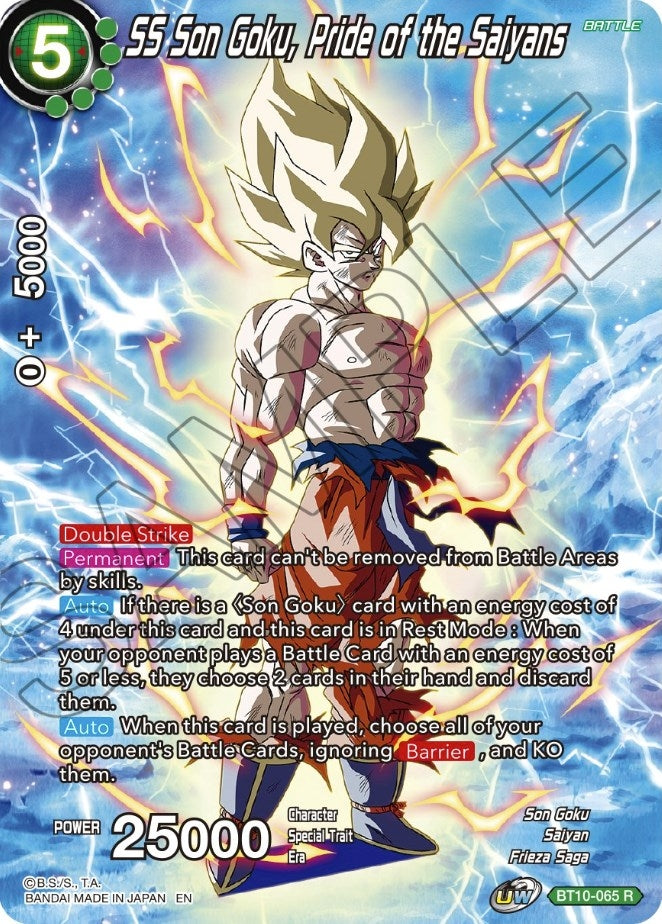 Image for SS Son Goku, Pride of the Saiyans (Theme Selection: History of Son Goku) (BT10-065) - Dragon Ball Super: Masters