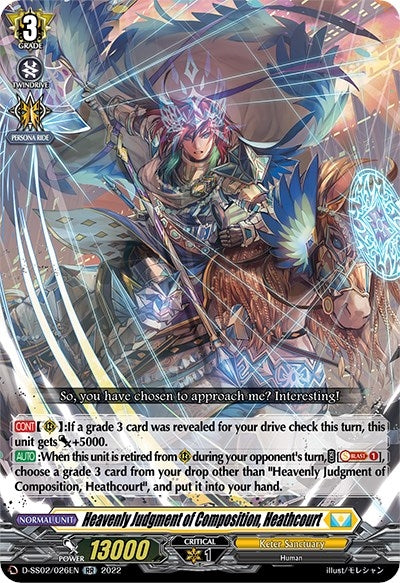 Image for Heavenly Judgment of Composition, Heathcourt (D-SS02: Festival Collection 2022) (D-SS02/026EN) - Cardfight Vanguard
