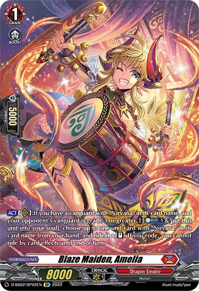 Image for Blaze Maiden, Amelia (SP) (D-SS02: Festival Collection 2022) (D-SS02/SP02EN) - Cardfight Vanguard