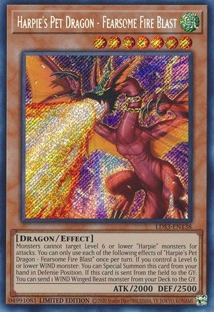 Image for Harpie's Pet Dragon - Fearsome Fire Blast (Legendary Duelists: Season 3) (LDS3-EN138) - YuGiOh
