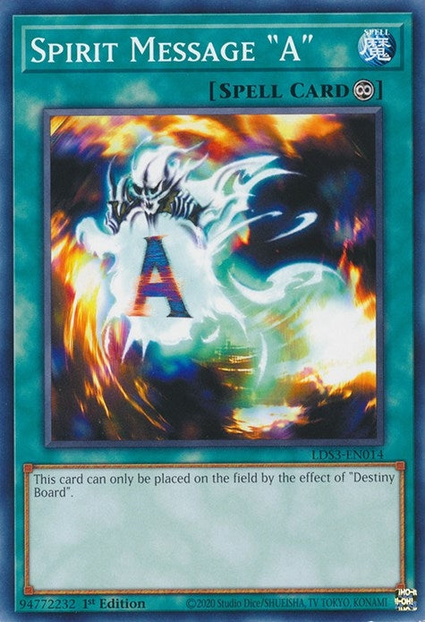 Image for Spirit Message "A" (Legendary Duelists: Season 3) (LDS3-EN014) - YuGiOh
