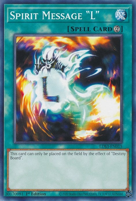 Image for Spirit Message "L" (Legendary Duelists: Season 3) (LDS3-EN015) - YuGiOh