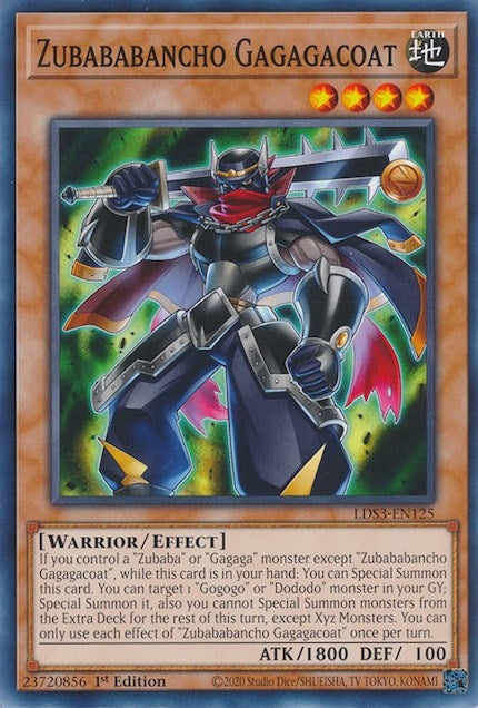 Image for Zubababancho Gagagacoat (Legendary Duelists: Season 3) (LDS3-EN125) - YuGiOh