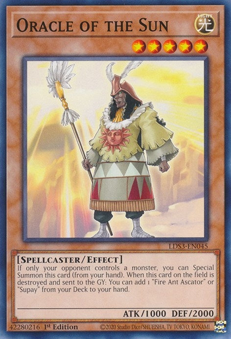 Image for Oracle of the Sun (Legendary Duelists: Season 3) (LDS3-EN045) - YuGiOh