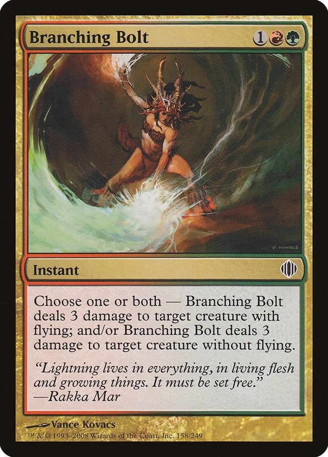 Image for Branching Bolt (Shards of Alara) (158) - Magic: The Gathering