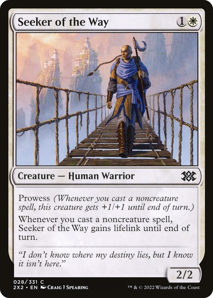 Image for Seeker of the Way (Double Masters 2022) (28) - Magic: The Gathering