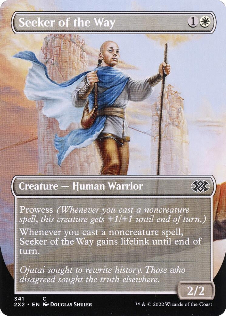 Image for Seeker of the Way (Borderless) (Double Masters 2022) (341) - Magic: The Gathering