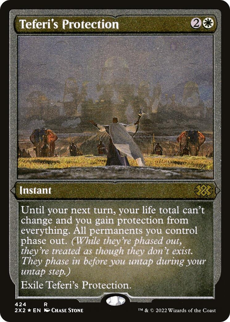 Image for Teferi's Protection (Foil Etched) (Double Masters 2022) (424) - Magic: The Gathering