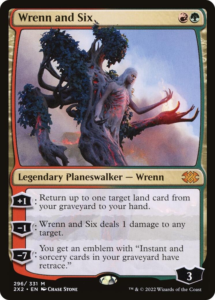 Image for Wrenn and Six (Double Masters 2022) (296) - Magic: The Gathering