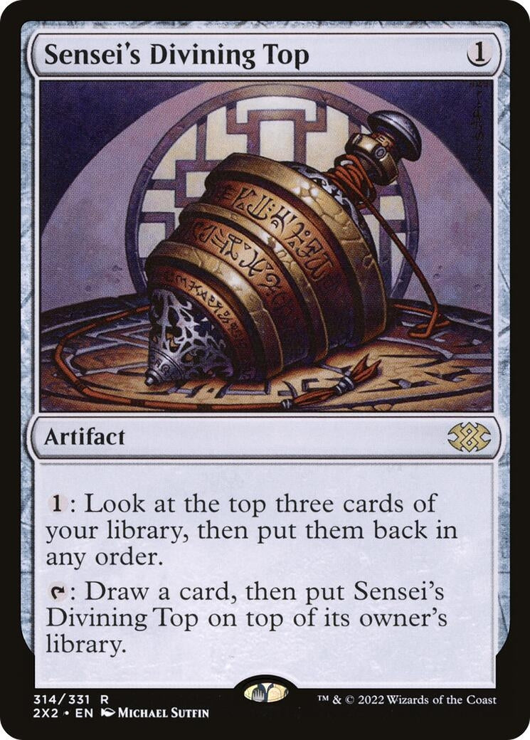 Image for Sensei's Divining Top (Double Masters 2022) (314) - Magic: The Gathering