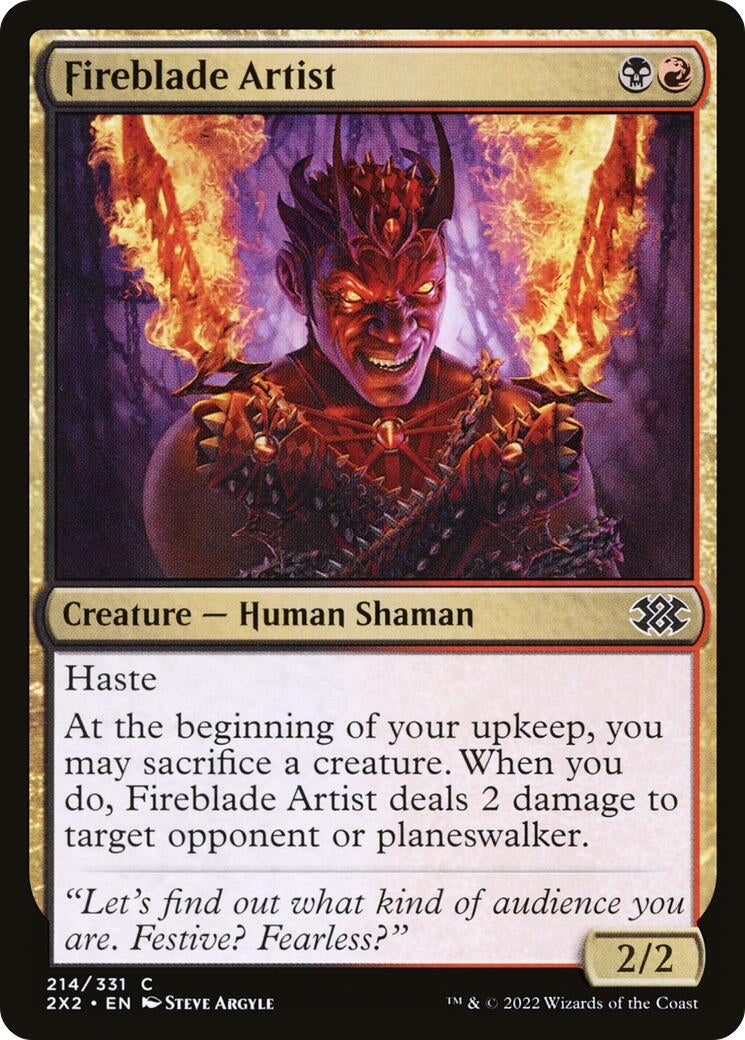 Image for Fireblade Artist (Double Masters 2022) (214) - Magic: The Gathering