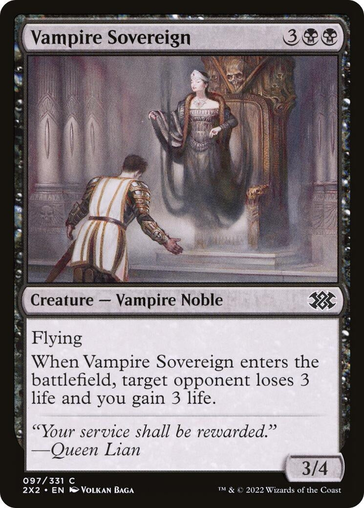 Image for Vampire Sovereign (Double Masters 2022) (97) - Magic: The Gathering