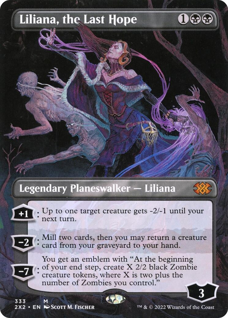 Image for Liliana, the Last Hope (Borderless) (Double Masters 2022) (333) - Magic: The Gathering