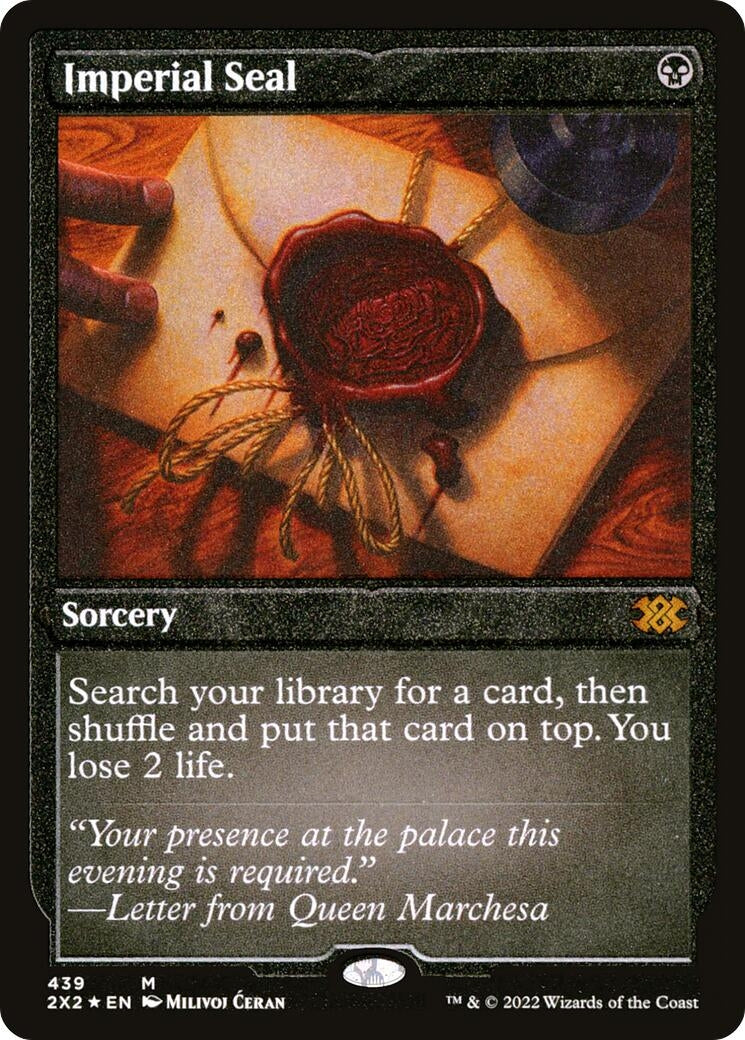 Image for Imperial Seal (Foil Etched) (Double Masters 2022) (439) - Magic: The Gathering