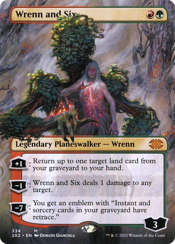 Image for Wrenn and Six (Borderless) (Double Masters 2022) (334) - Magic: The Gathering