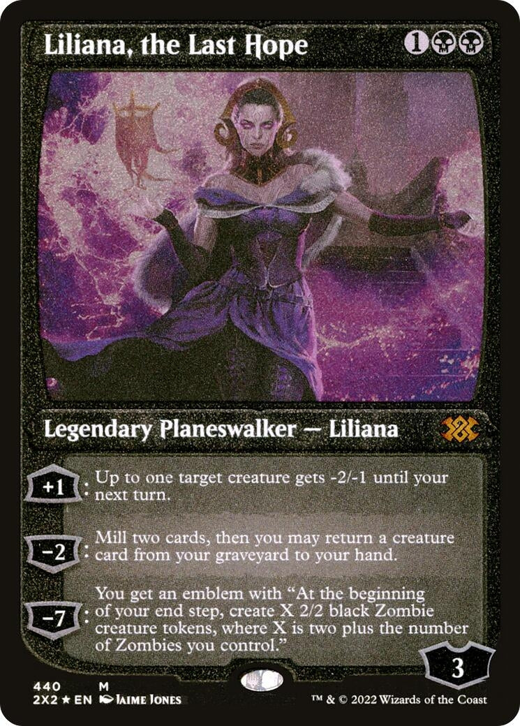 Image for Liliana, the Last Hope (Foil Etched) (Double Masters 2022) (440) - Magic: The Gathering