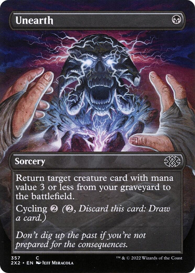 Image for Unearth (Borderless) (Double Masters 2022) (357) - Magic: The Gathering