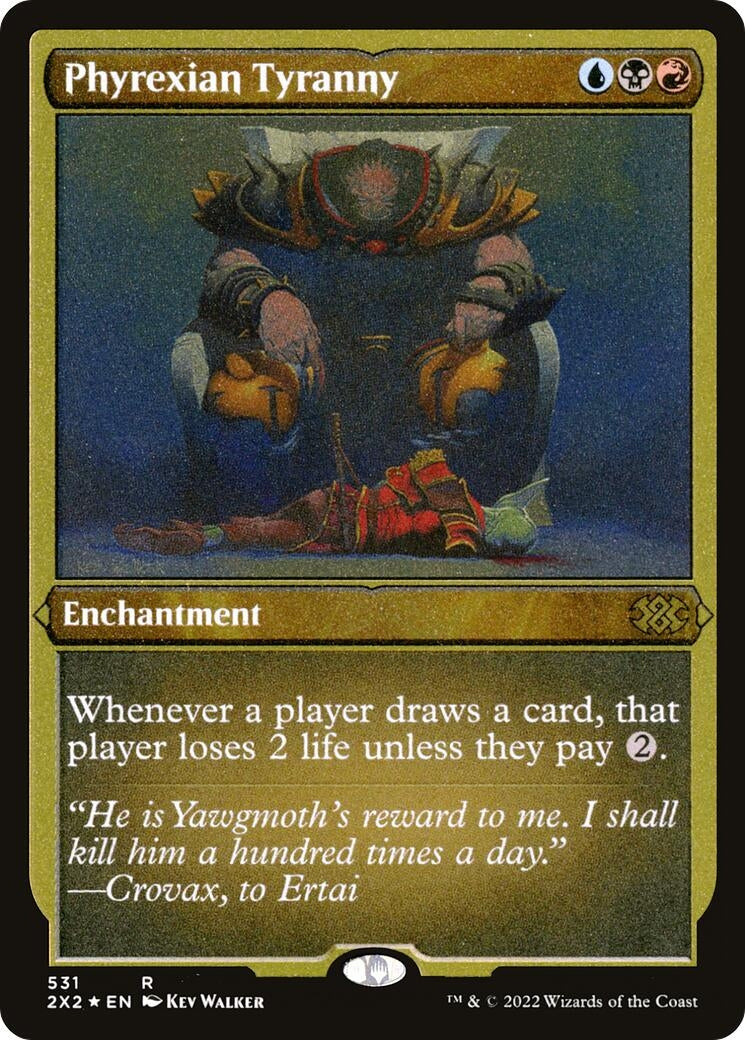 Image for Phyrexian Tyranny (Foil Etched) (Double Masters 2022) (531) - Magic: The Gathering