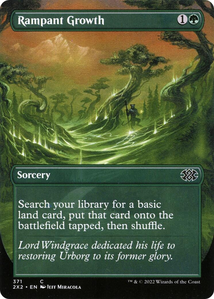 Image for Rampant Growth (Borderless) (Double Masters 2022) (371) - Magic: The Gathering