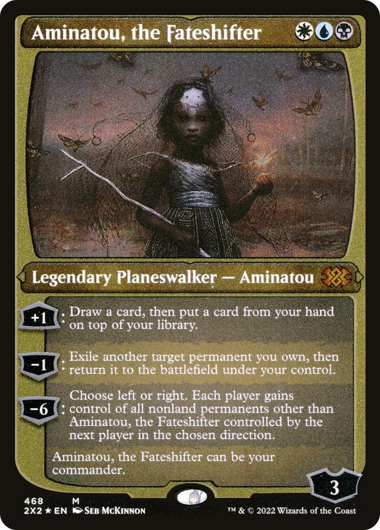 Image for Aminatou, the Fateshifter (Foil Etched) (Double Masters 2022) (468) - Magic: The Gathering