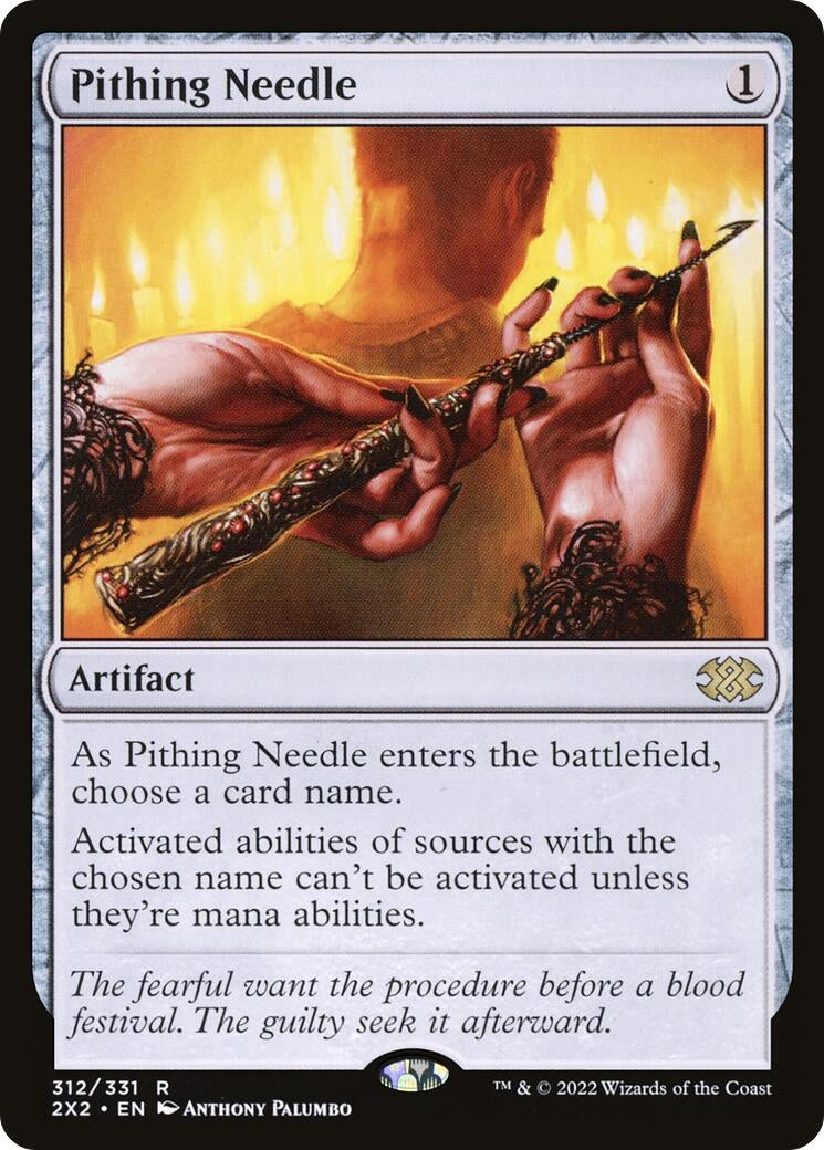 Image for Pithing Needle (Double Masters 2022) (312) - Magic: The Gathering